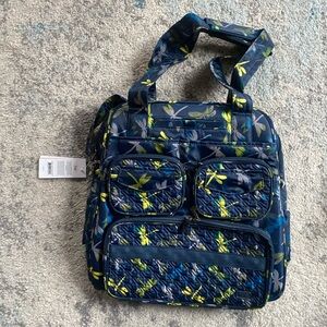NWT Lug Puddle Jumper Tote in Dragonfly Navy